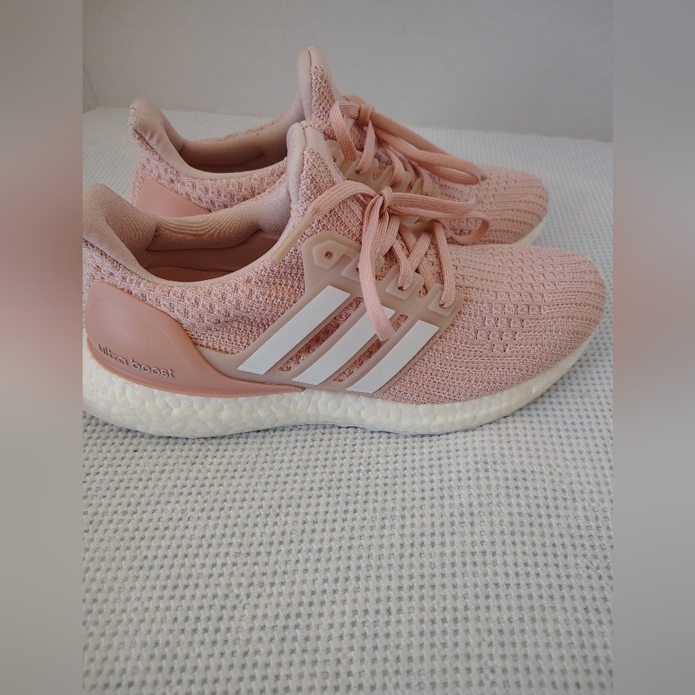 Adidas Ultra Boost Women's Soft Pink Sneakers Size 7